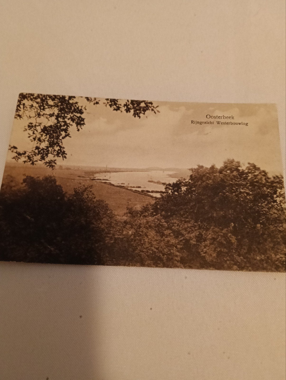 Oude Ansichtkaart Oosterbeek Rijngezicht Westerbouwing, Verzamelen, Ansichtkaarten | Nederland, Ophalen of Verzenden, 1920 tot 1940