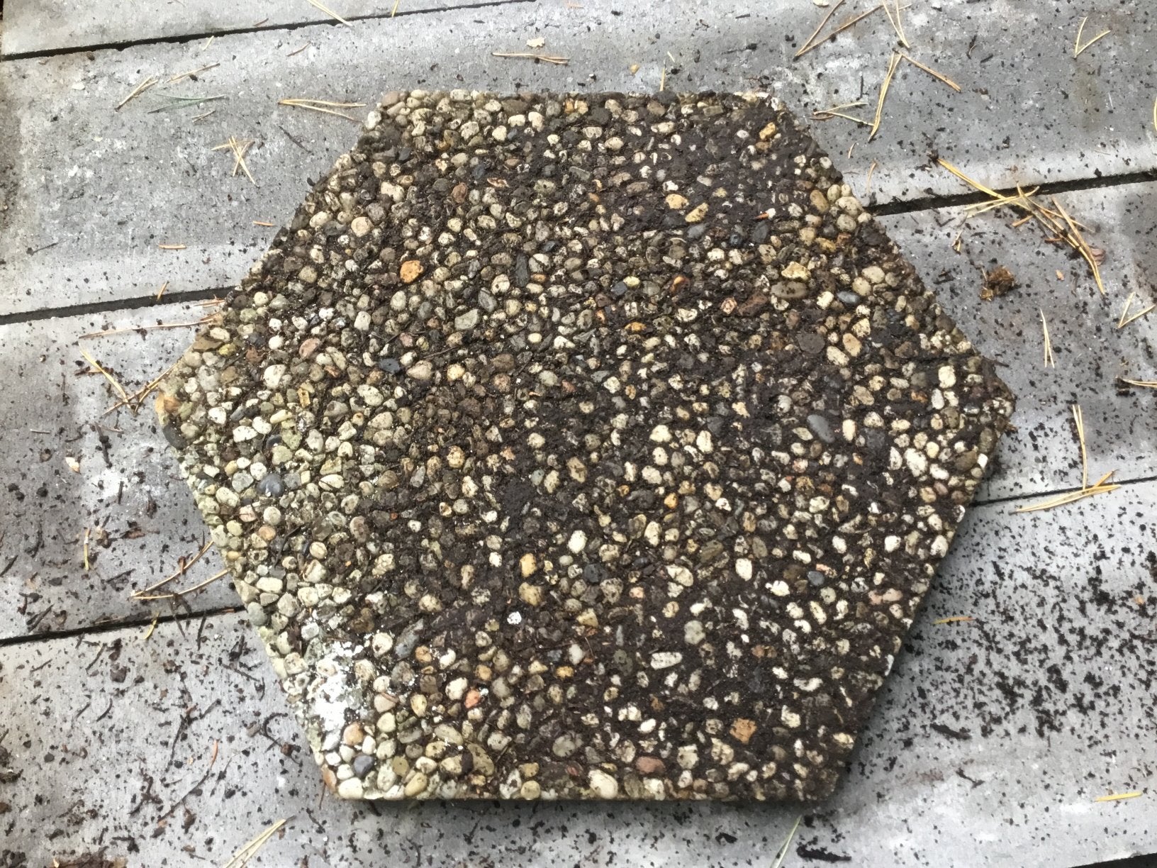 Zeshoekige grindtegel 10 stuks, Tuin en Terras, Ophalen, Beton, Overige typen