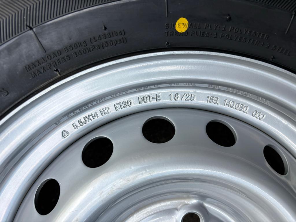 Nieuw reservewiel / aanhangerwiel 185/65R14 93N XL – 5x114.3, Ophalen, Nieuw