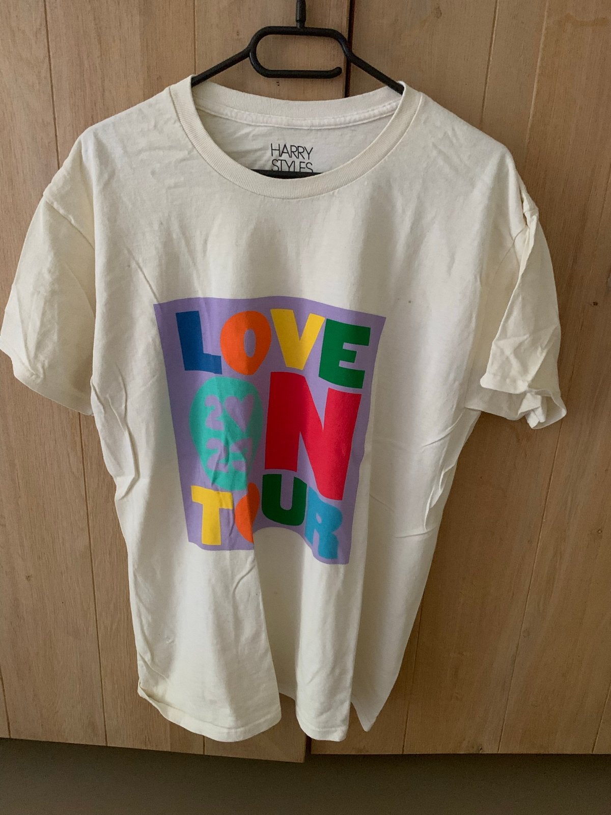 Harry Styles Love On Tour T-shirt - Maat M, Maat 38/40 (M), Wit, Ophalen of Verzenden, Korte mouw