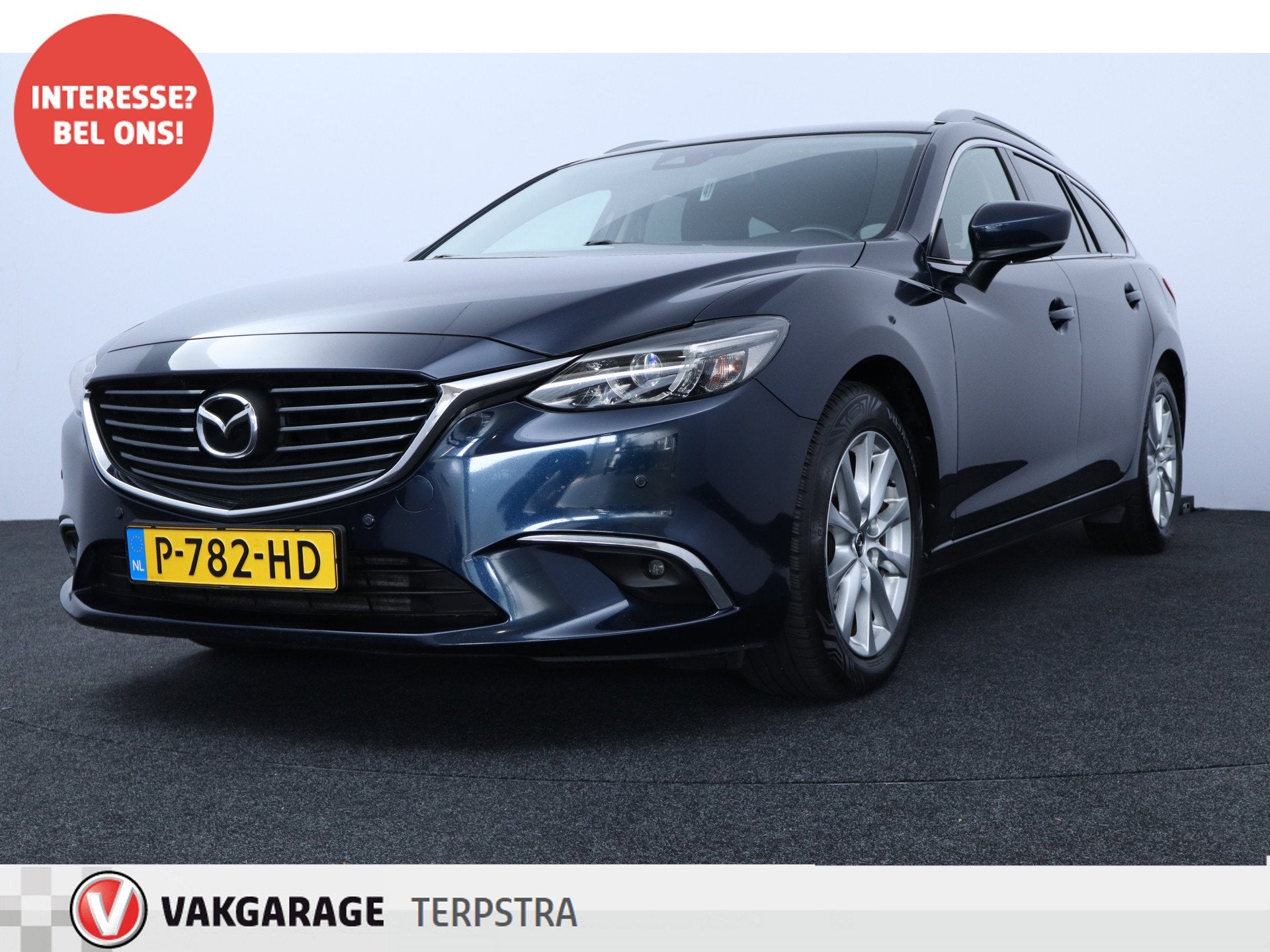 Mazda 6 Sportbreak 2.2D SkyActiv-D 150 Skylease GT /Trekhaak, Auto's, Voorwielaandrijving, Gebruikt, Euro 6, 4 cilinders