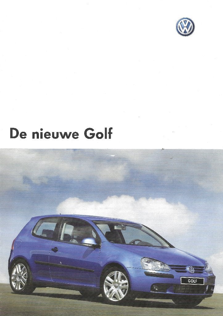Volkswagen Golf V vijf folder, Ophalen of Verzenden, Zo goed als nieuw, Volkswagen