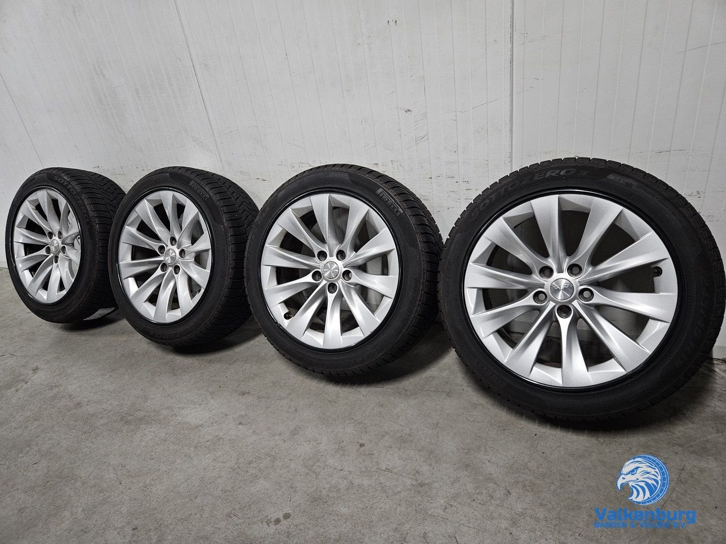 6-7mm! Originele Tesla Model S 19 inch velgen 5x120 TPMS win, Auto-onderdelen, 19 inch, -, -, Banden en Velgen
