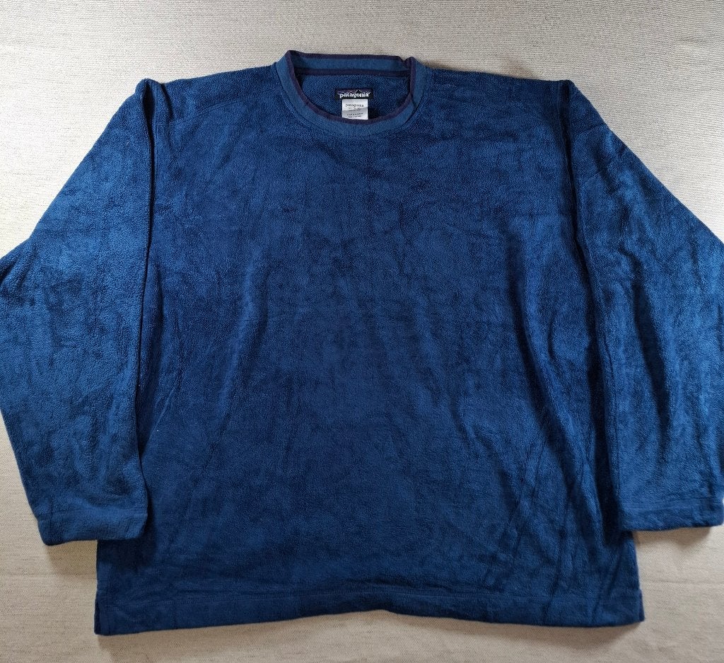 Patagonia Fleece Trui – Blauw, Heren Maat M, Zo goed als nieuw, Patagonia, Verzenden, Maat 48/50 (M)