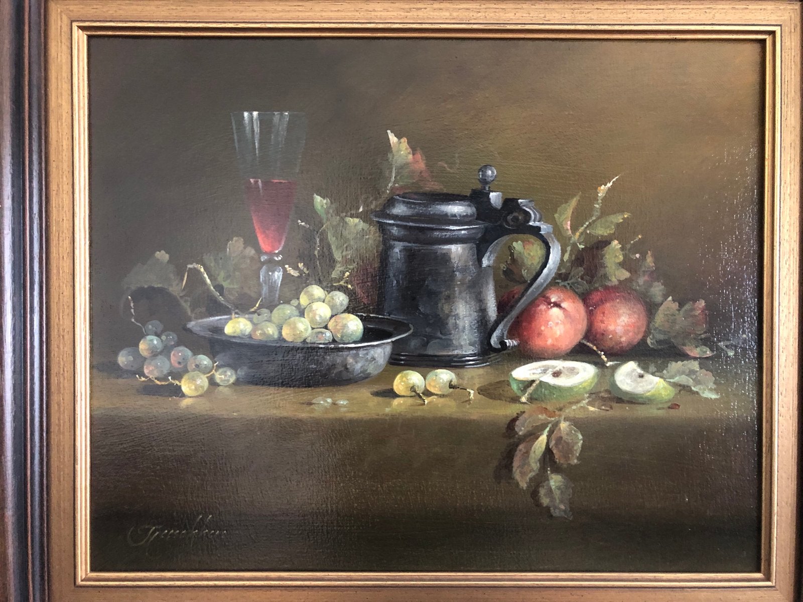 Olieverf schilderij gesigneerd Thomas Heesakkers, Ophalen