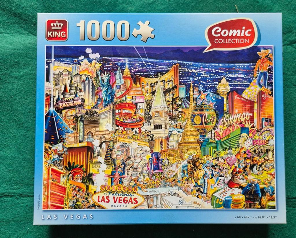 King puzzel 1000 stukjes., Hobby en Vrije tijd, Denksport en Puzzels, Ophalen of Verzenden, 500 t/m 1500 stukjes, Zo goed als nieuw