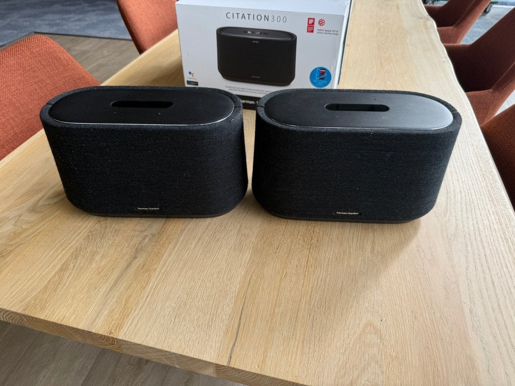 2x Harman Kardon Citation 300 (Zwart) – In OVP, Gebruikt, 120 tot 150 watt, Overige typen, Ophalen of Verzenden
