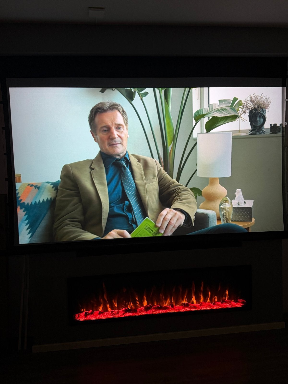 4K Beamer en projectiescherm set - Epson EH-TW7400, Audio, Tv en Foto, Beamers, Ophalen, Zo goed als nieuw, LCD, Ultra HD (4K)