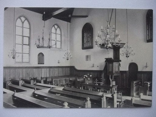 Q15 Wijk aan Zee - Interieur N.H. Kerk, Verzenden, 1960 tot 1980, Gelopen, Noord-Holland