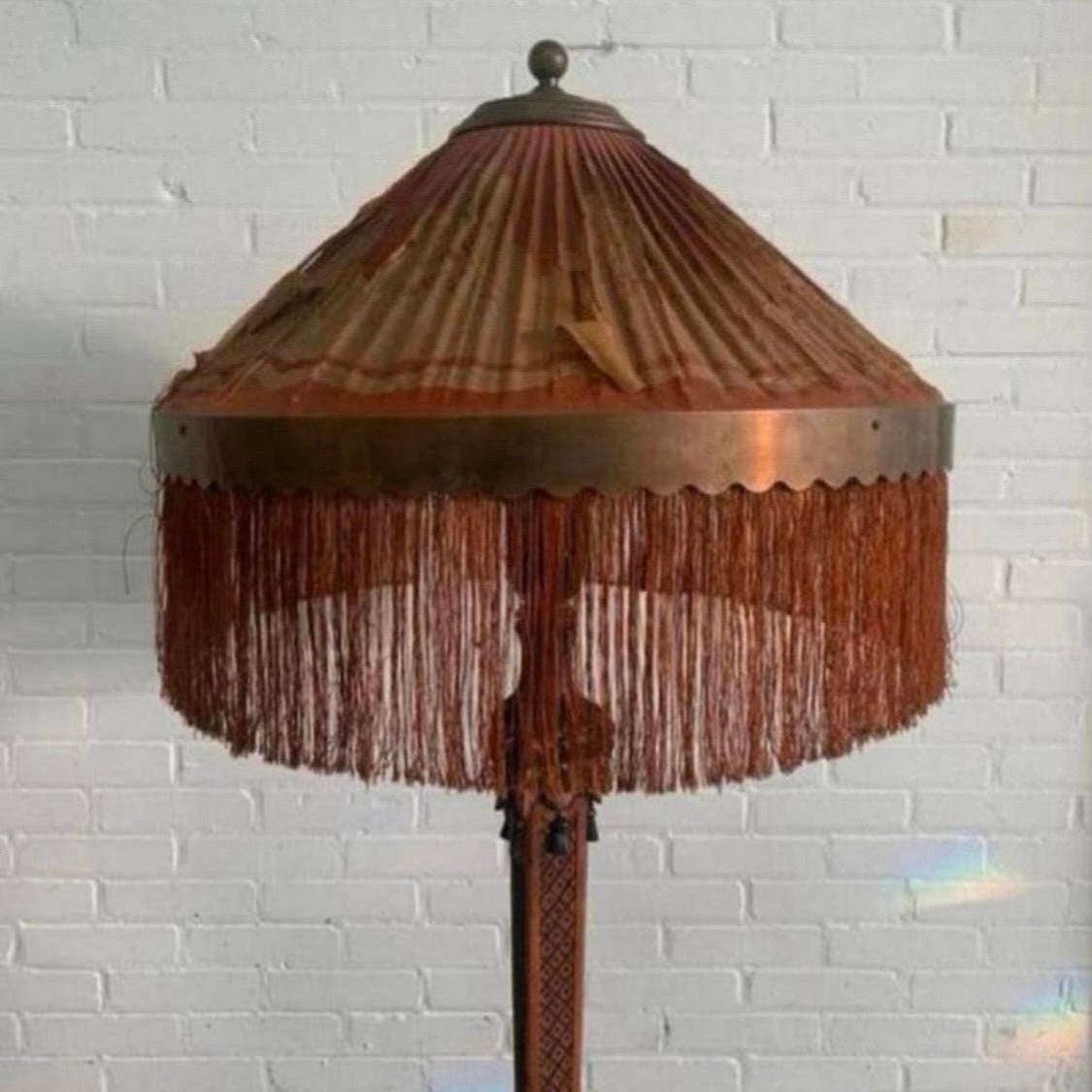 Lamp art deco art nouveau Amsterdamse school vloerlamp jaren, Antiek en Kunst, Ophalen of Verzenden