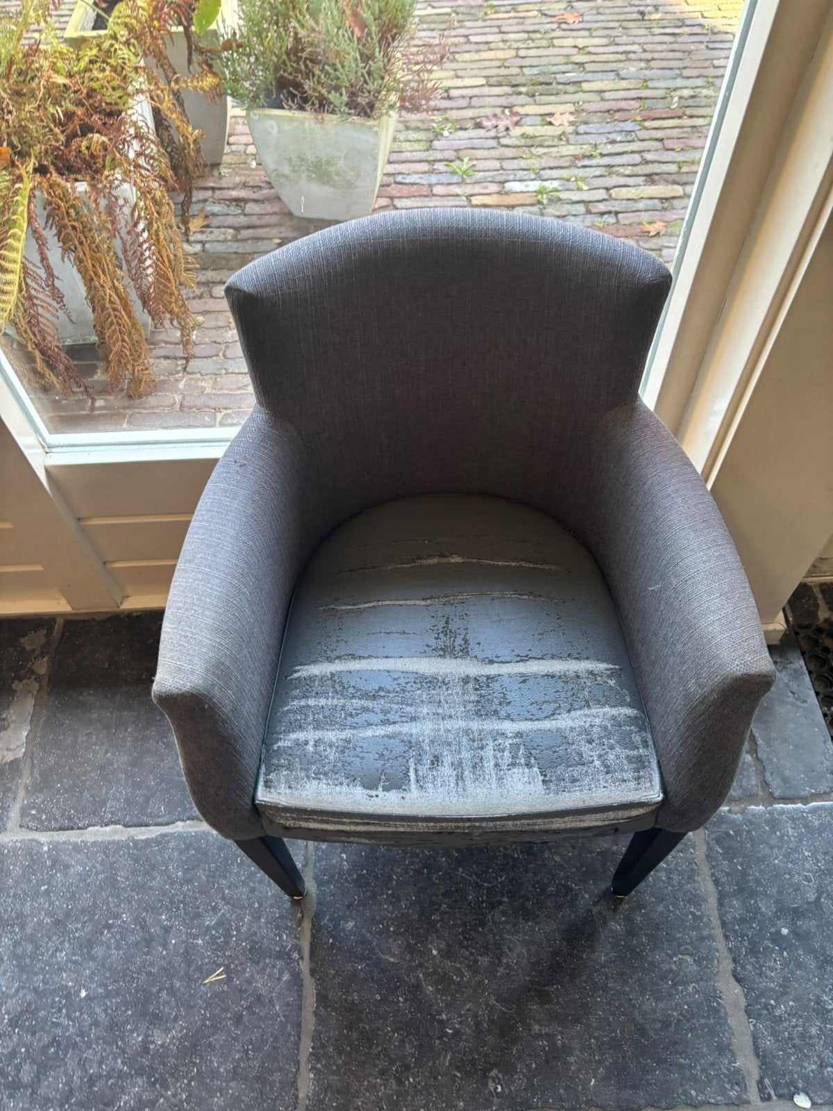 Partij van 49 stevige stoelen - zittingen te stofferen, Ophalen, Gebruikt, Metaal, Grijs