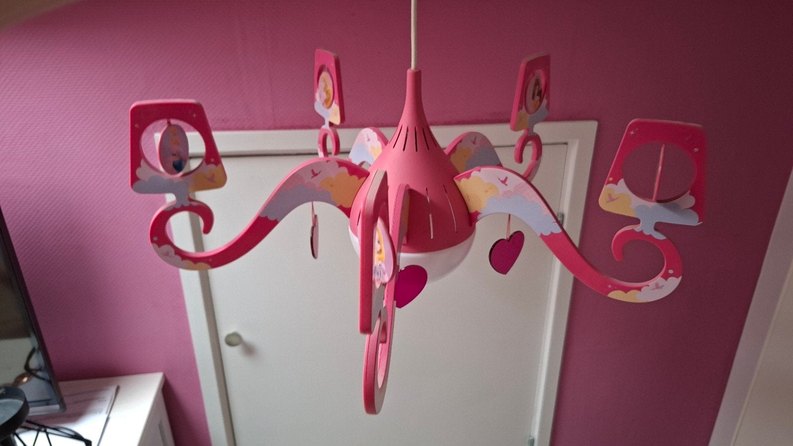 Disney prinsessenlamp Philips, Ophalen of Verzenden, Zo goed als nieuw, Kunststof, E27 (groot)