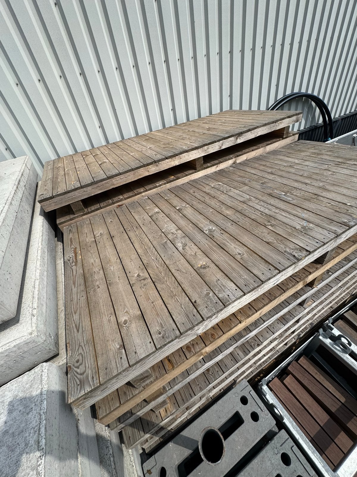 6x Houten pallets 2,65x1,19 stevig, Ophalen, Gebruikt, 250 tot 300 cm, 50 mm of meer
