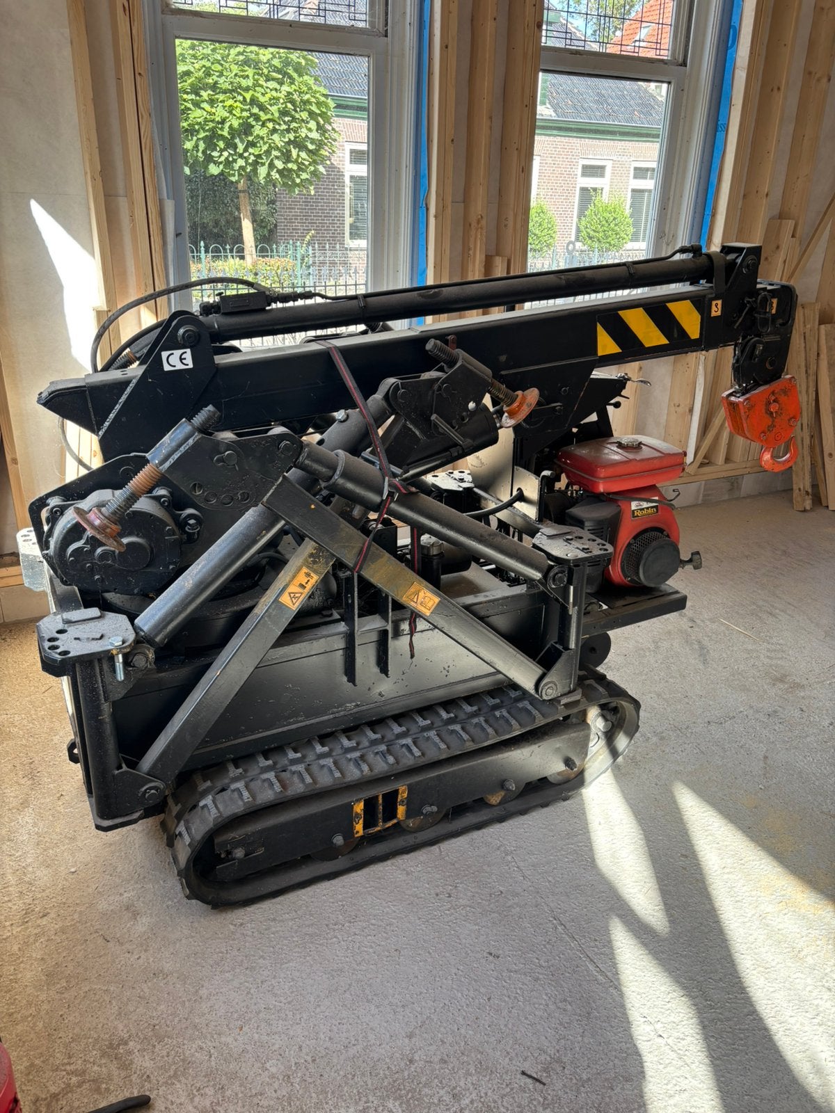 Hijskraan 5,5m / 6 m 1500 KG, Ophalen of Verzenden, Zo goed als nieuw, Rolsteiger of Kamersteiger, 5 meter of hoger