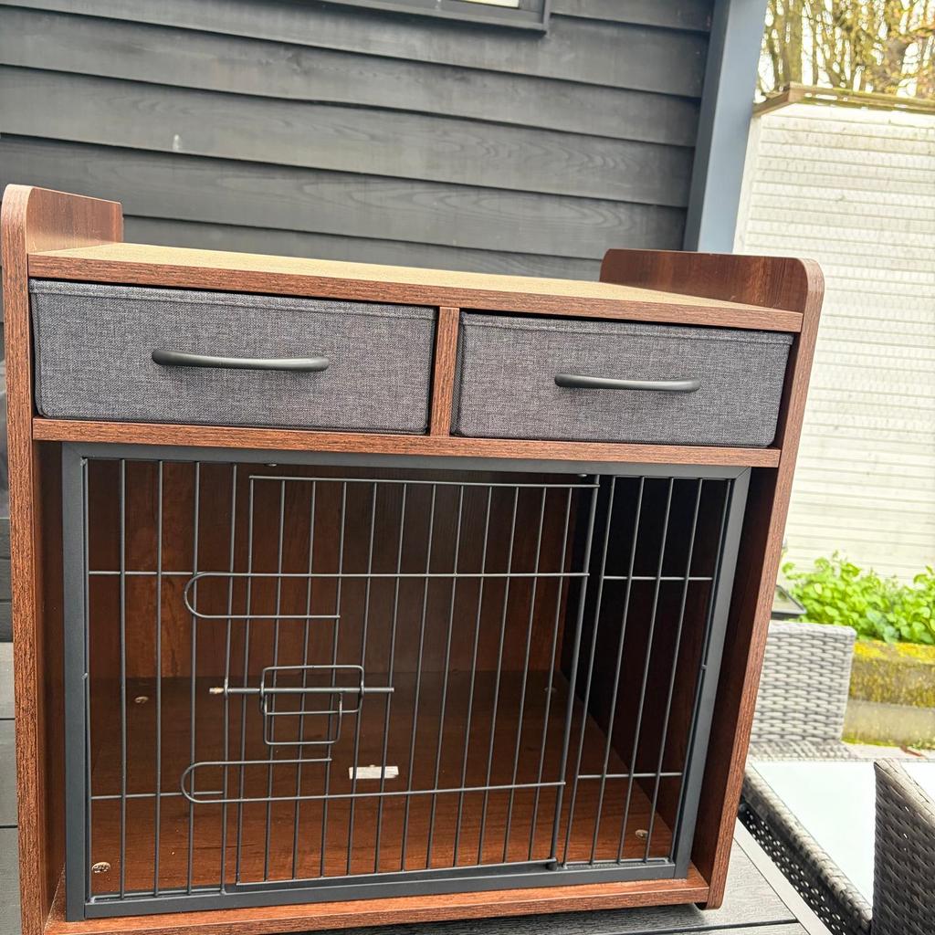Costway hondenbench met lades, Dieren en Toebehoren, Hondenhokken, Ophalen, Gebruikt, Minder dan 65 cm, Minder dan 75 cm