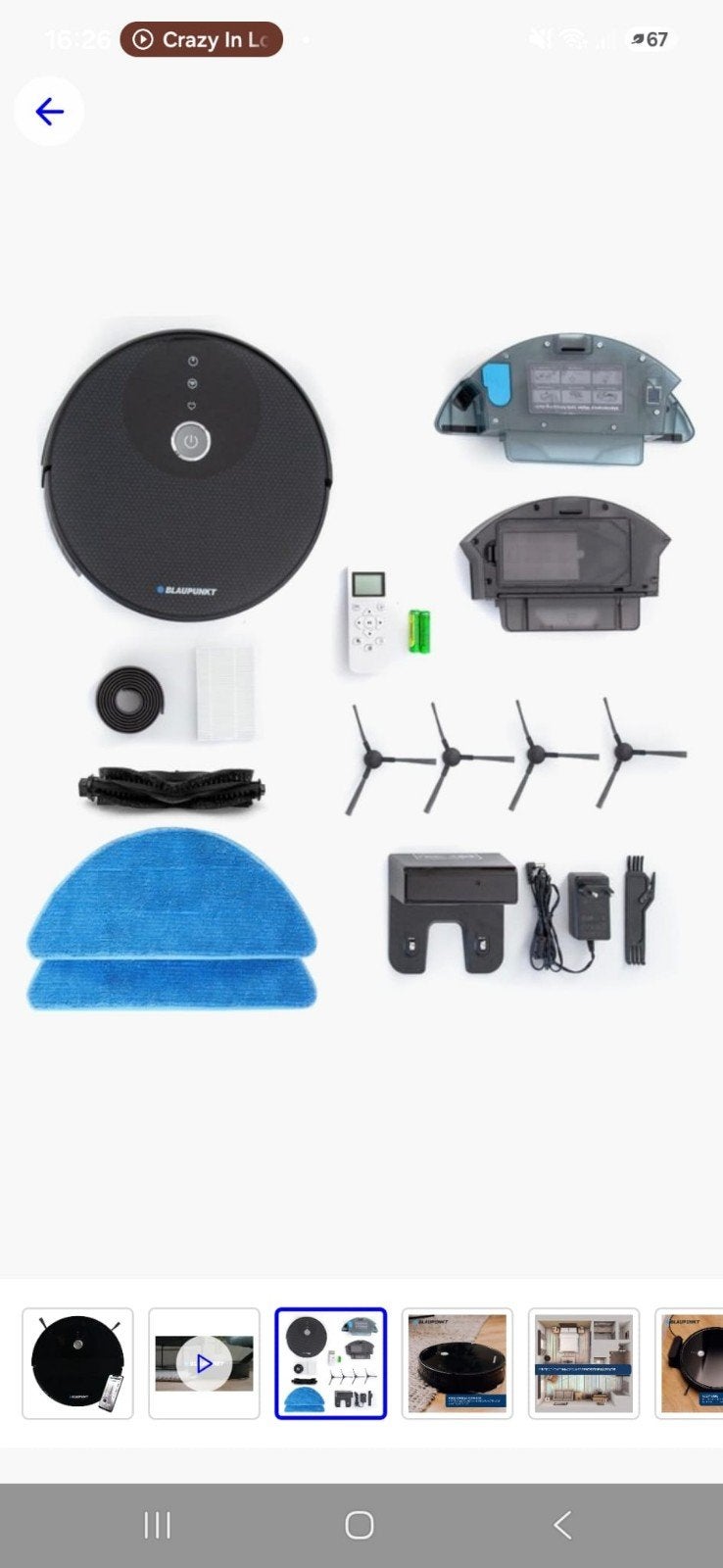 Geheel nieuwe Robot stofzuiger blaupunkt x boost bpk vcbb1xb, Ophalen of Verzenden, Nieuw, Robotstofzuiger