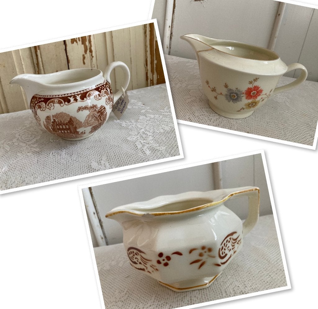 Brocante / 3x Oud melkkannetje - melkkannetjes, Antiek en Kunst, Ophalen