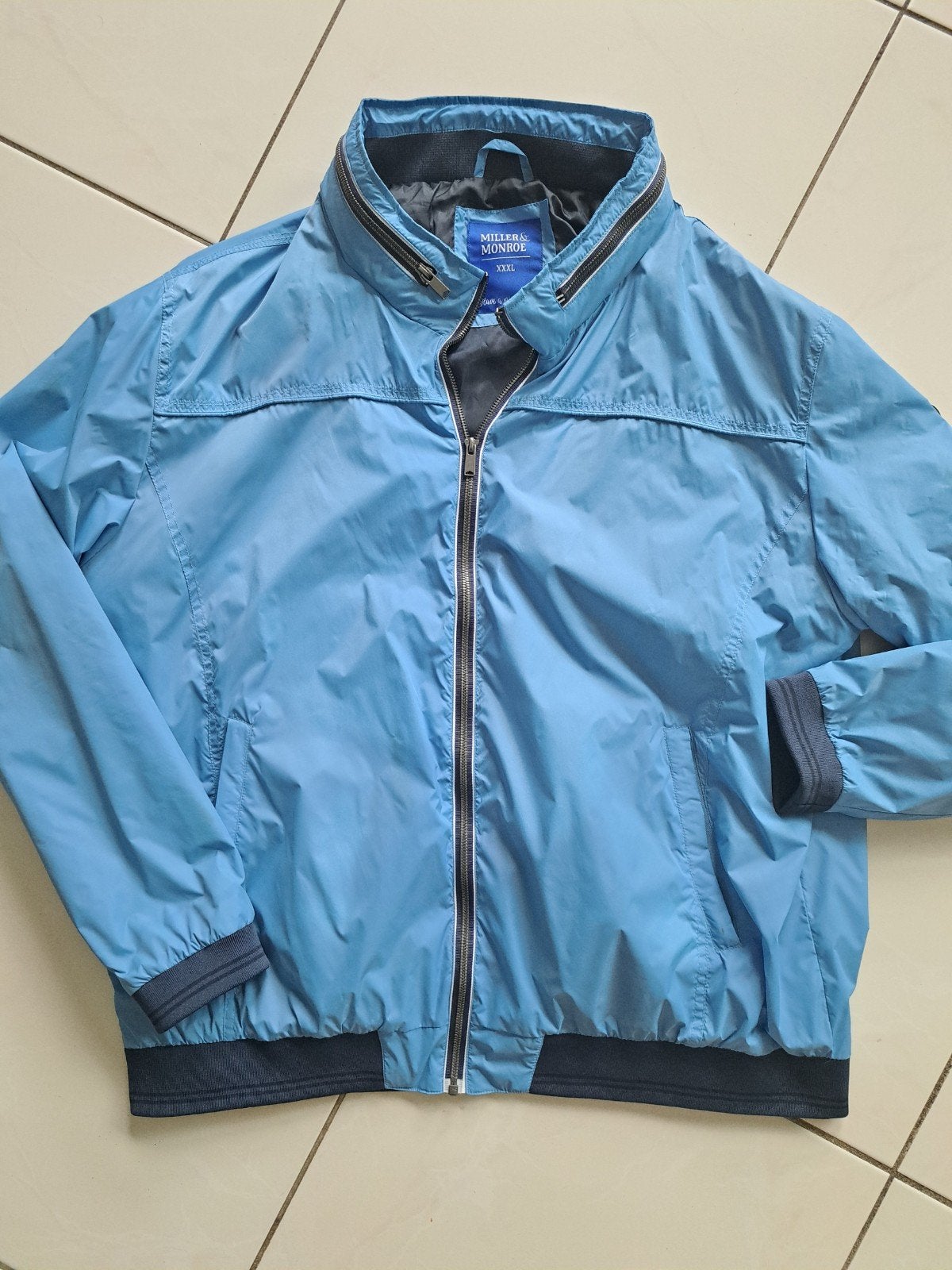 Miller & Monroe herenjas XXXL - Zo goed als nieuw, Blauw, Nieuw, Ophalen of Verzenden, Overige maten