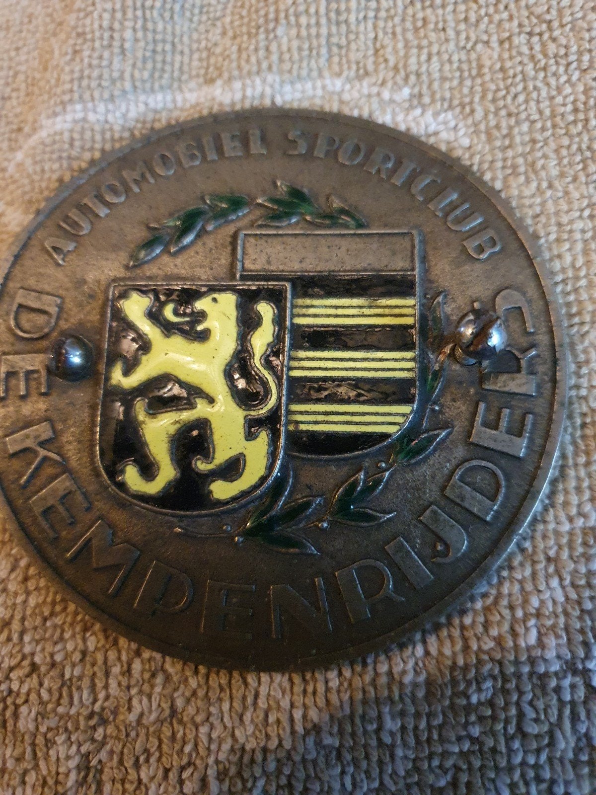 Automobiel Sportclub De Kempenrijders Medaille, Ophalen of Verzenden, Gebruikt, Auto's