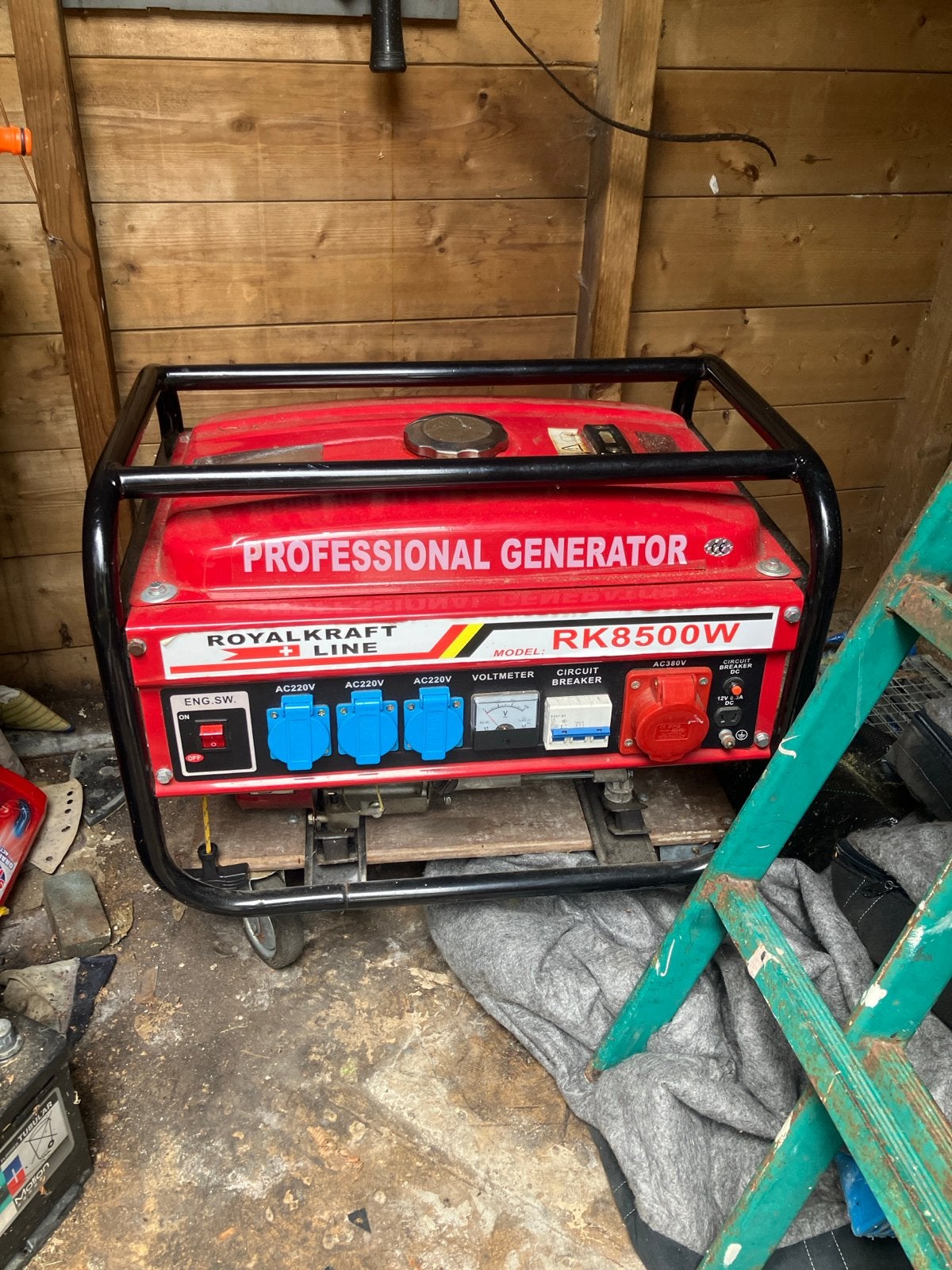 Royal Kraft Line RK8500W Professionele Generator, Ophalen, Gebruikt, 30 kVA of meer, Benzine