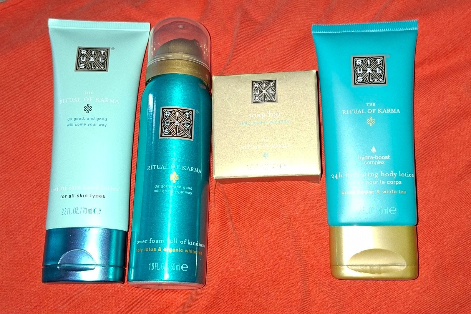 Rituals The Ritual of Karma Set: Douchegel, Bodylotion, Zeep, Ophalen of Verzenden, Nieuw, Bad & Douche