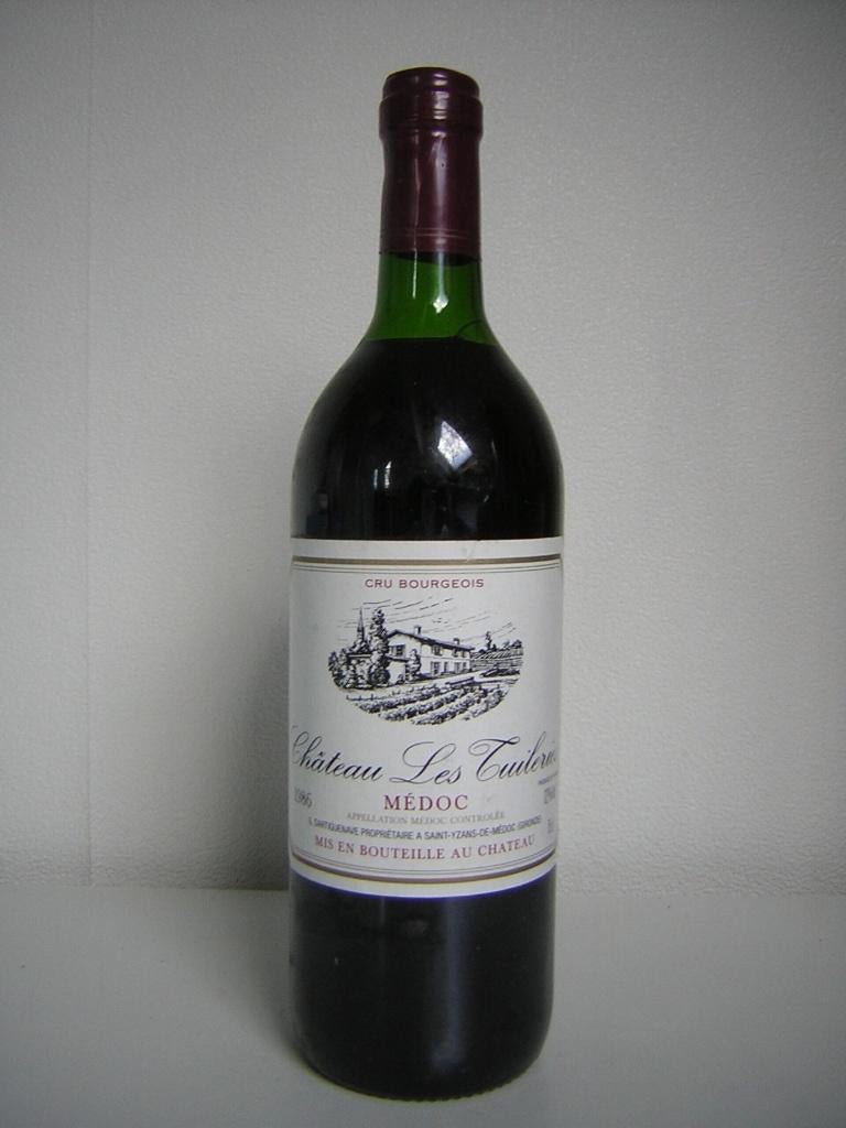 wijn 1986 Chateau Les Tuileries Medoc 40 Jaar !!! Oud, Frankrijk, Nieuw, Ophalen of Verzenden, Rode wijn