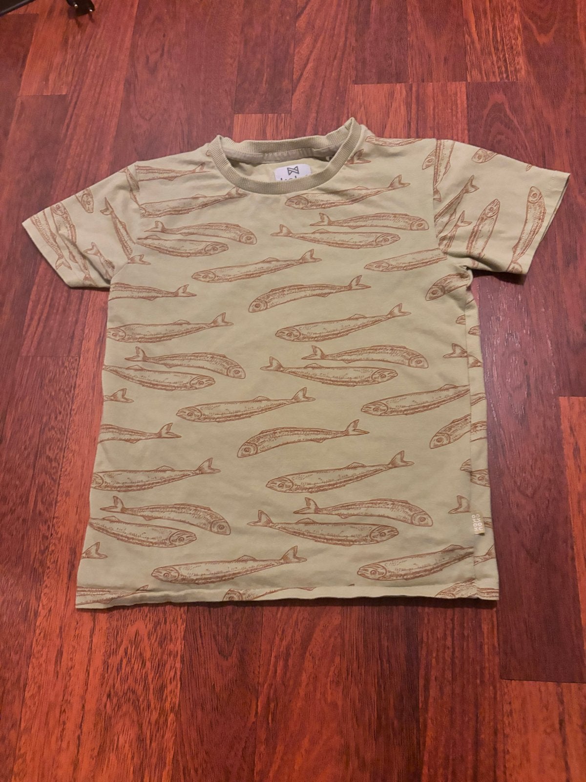 Koko Noko T-shirt met vissenprint - Maat 134 (advr 246), Ophalen of Verzenden, Gebruikt, Jongen, Shirt of Longsleeve