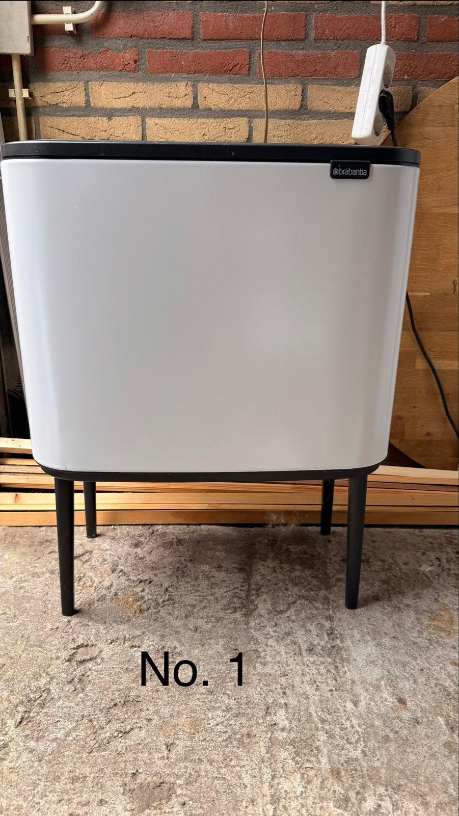 Brabantia Bo Touch Bin - Afvalscheiding, 50 – 75, Gebruikt, 40 liter of meer, Ophalen of Verzenden