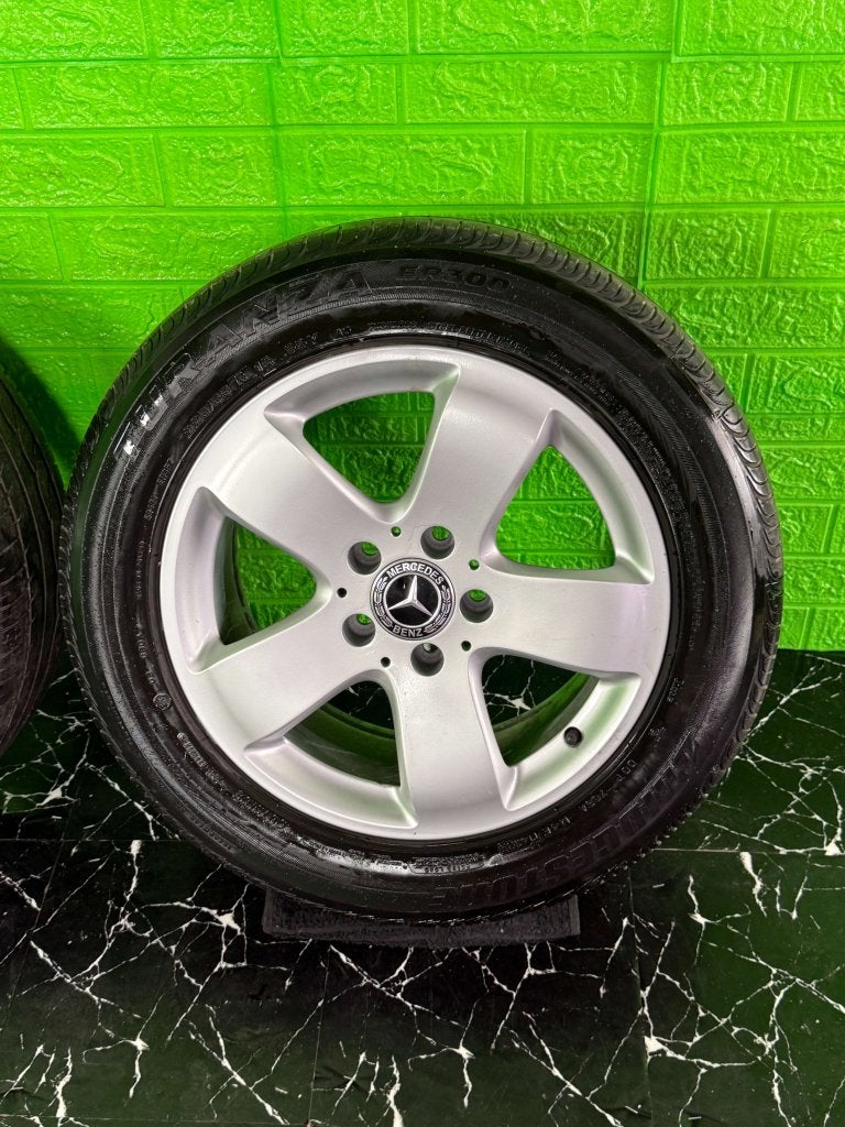 Originele Mercedes E-klasse velgen 16" 5x112 zomerset W211, Niet ingevuld, Gebruikt, 16 inch, Banden en Velgen