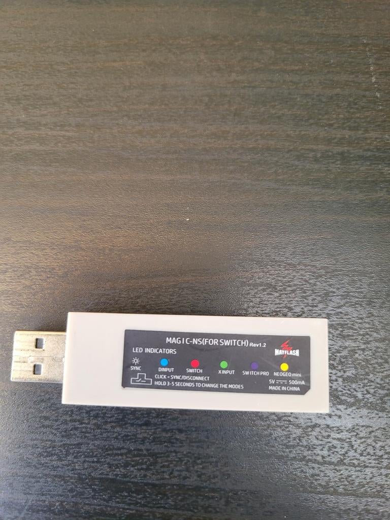 Mayflash Magic-NS (voor Switch) Rev 1.2 USB Adapter, Overige typen, Ophalen of Verzenden, Zo goed als nieuw, Draadloos