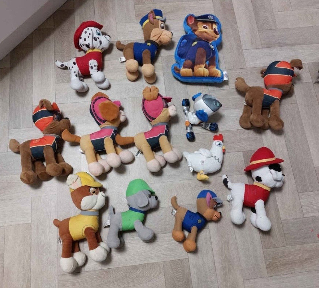 Grote collectie Paw Patrol knuffels - Diverse karakters, Paw Patrol, Ophalen, Zo goed als nieuw, Overige typen