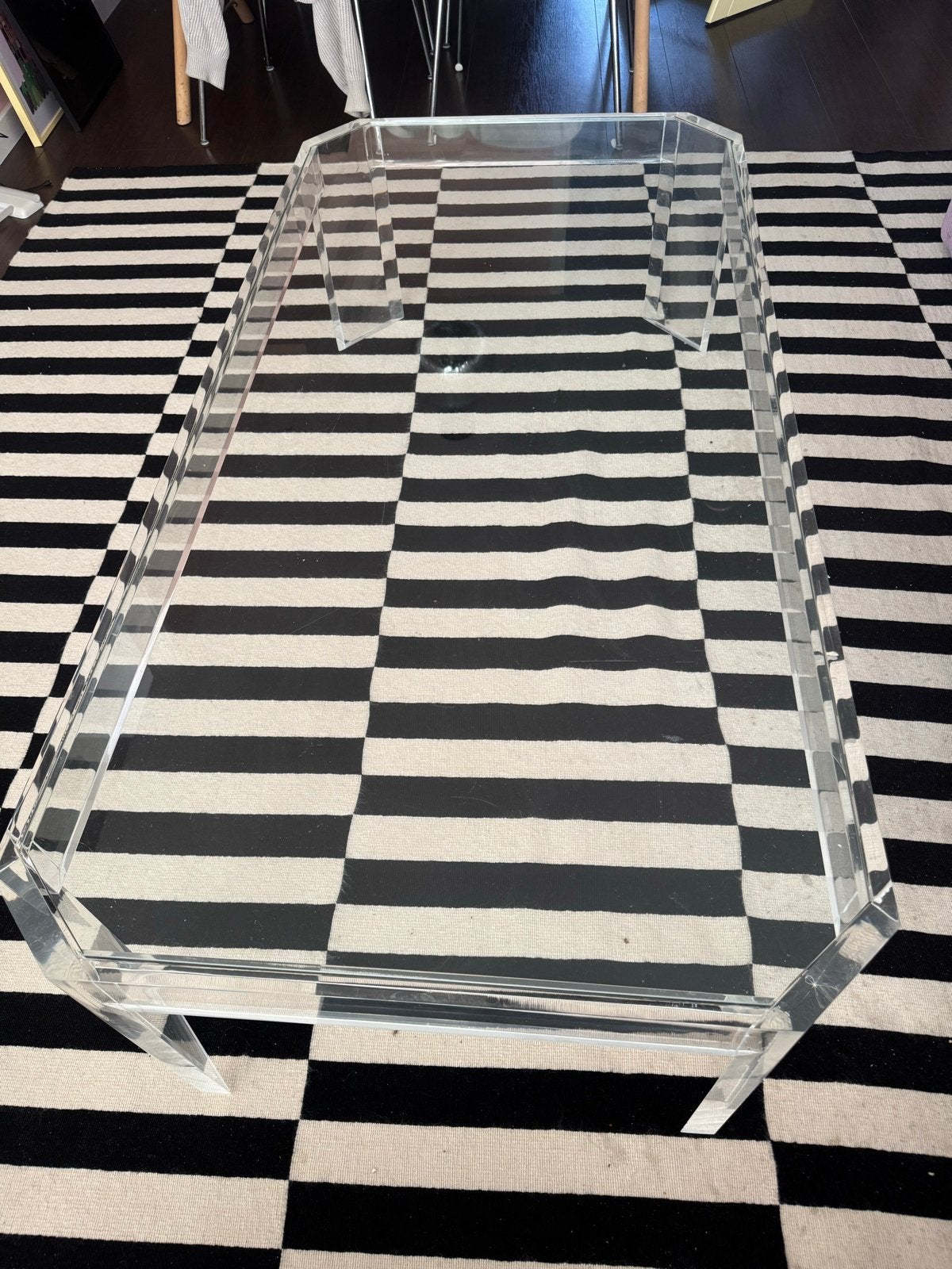 Vintage Plexiglas Salontafel - Studio2xk Rotterdam, Ophalen, Kunststof, Gebruikt, 100 tot 150 cm