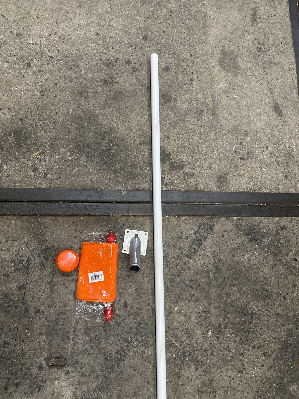 2 meter oranje compleet vlag, Diversen, Vlaggen en Wimpels, Nieuw, Ophalen of Verzenden, Nvt, Nvt