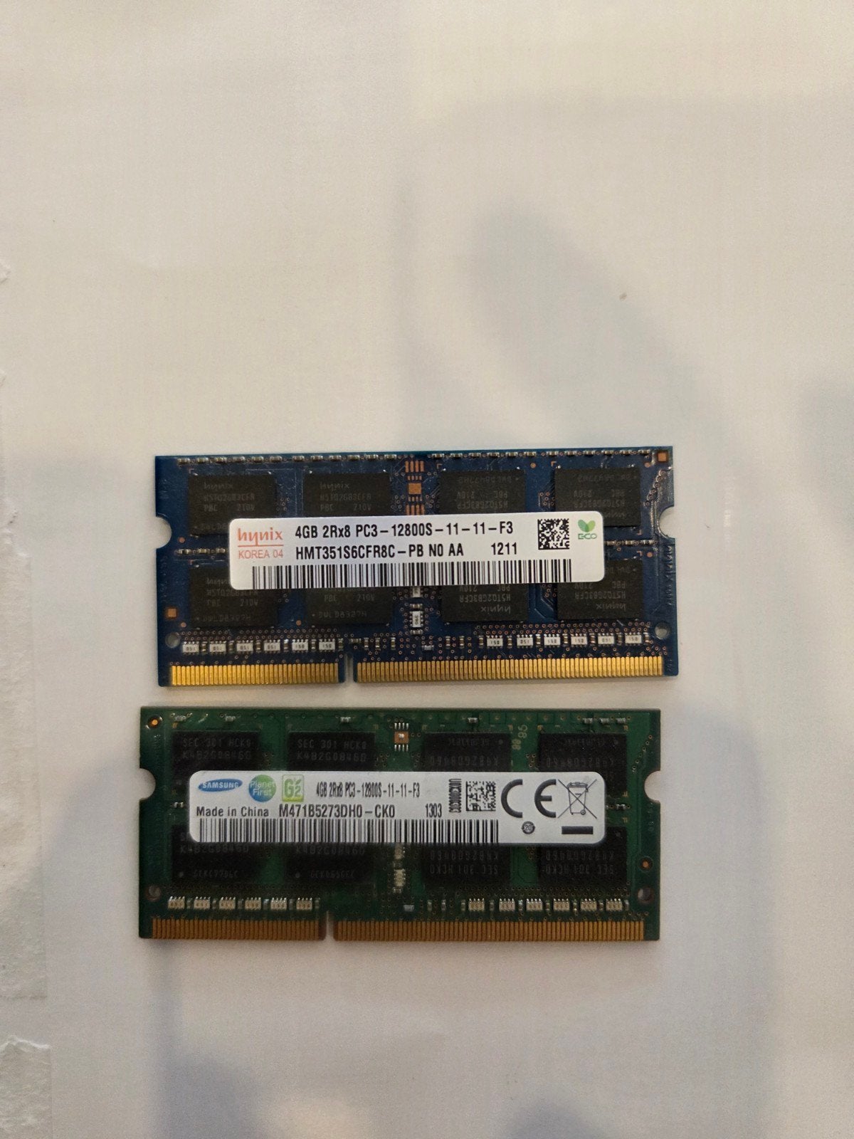 Set 8GB DDR3 Laptop RAM (2x 4GB) 1600MHz – Samsung & SK Hyni, ., DDR3, Ophalen of Verzenden, .