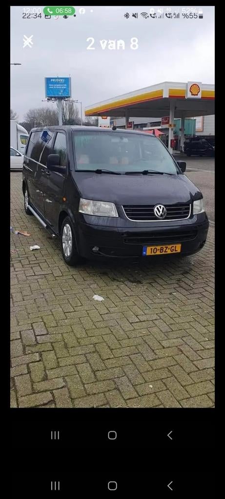 Volkswagen Transporter Bestel 2.5 TDI 128KW 1.0 AUT 2006, Auto's, Parkeersensor, Volkswagen, Zwart, Origineel Nederlands
