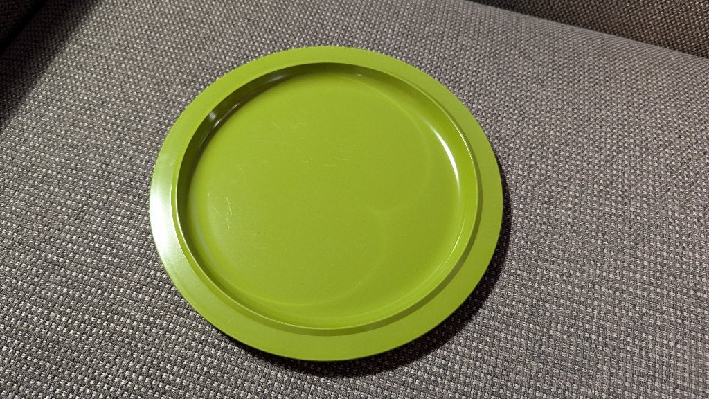 Vintage Mepal Rosti bord groen melamine, Ophalen of Verzenden, Zo goed als nieuw