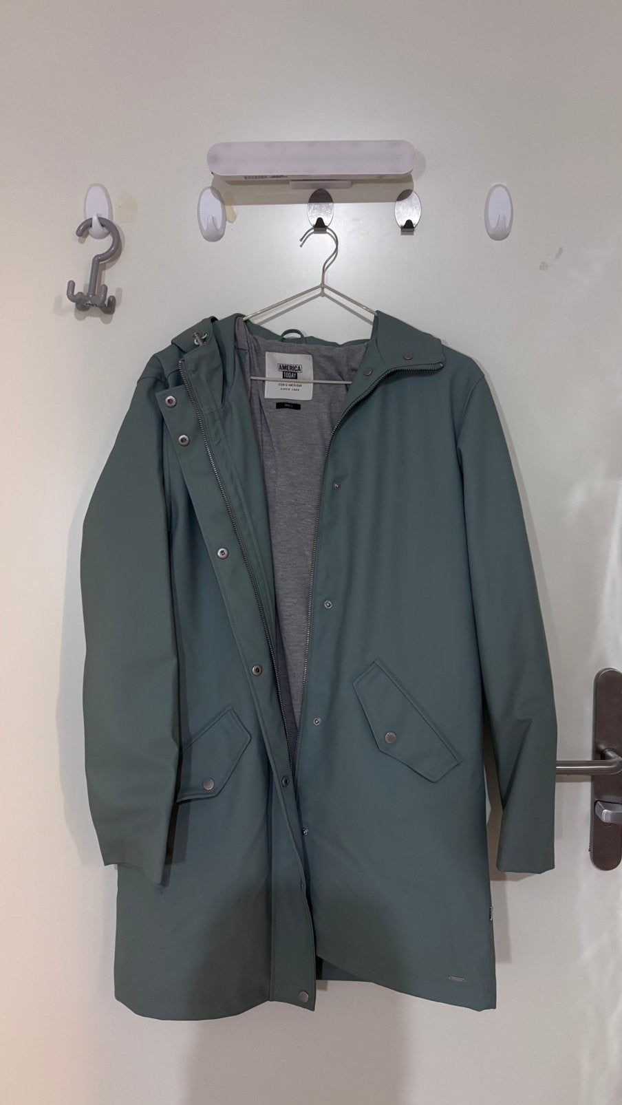 America today rain coat, Ophalen of Verzenden, Zo goed als nieuw, Maat 36 (S), Blauw