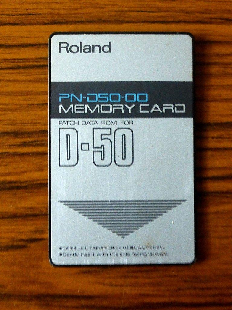 Roland PN-D50-00 memory card voor de Roland D-50 synthesizer, Muziek en Instrumenten, Ophalen of Verzenden, Zo goed als nieuw