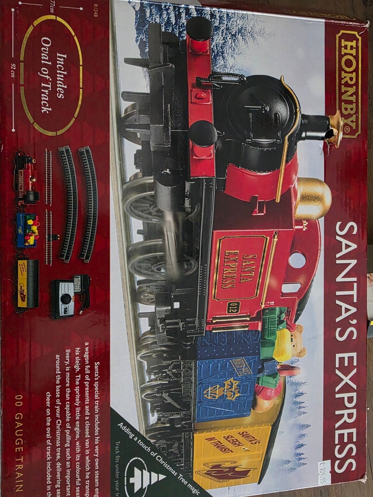 Santas kersttrein Hornby met trafo ( kerstdorp, lemax), Diversen, Ophalen of Verzenden