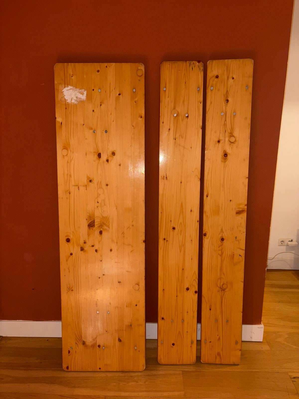 Biertafel met banken, Ophalen of Verzenden, Zo goed als nieuw, Rechthoekig, Hout