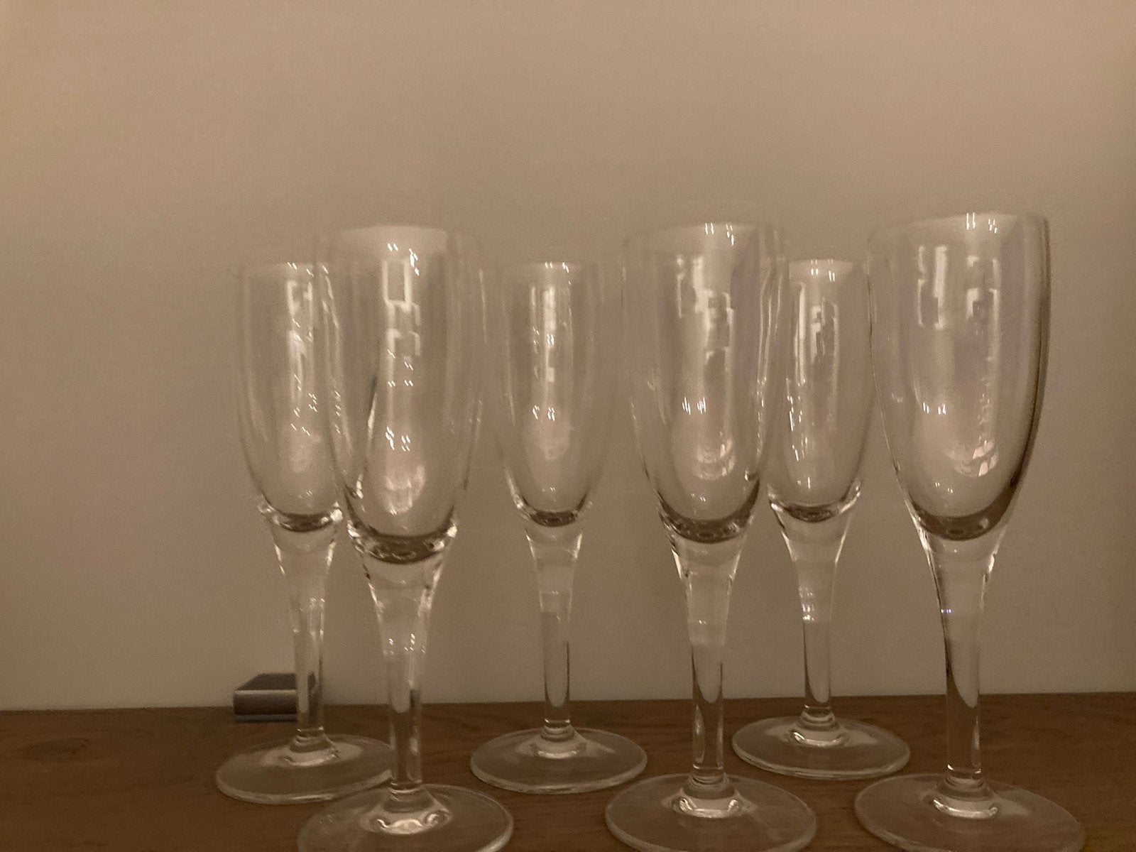 Luigi Bormeoli flutes kristal 6 stuks, Verzamelen, Ophalen of Verzenden, Zo goed als nieuw, Overige typen