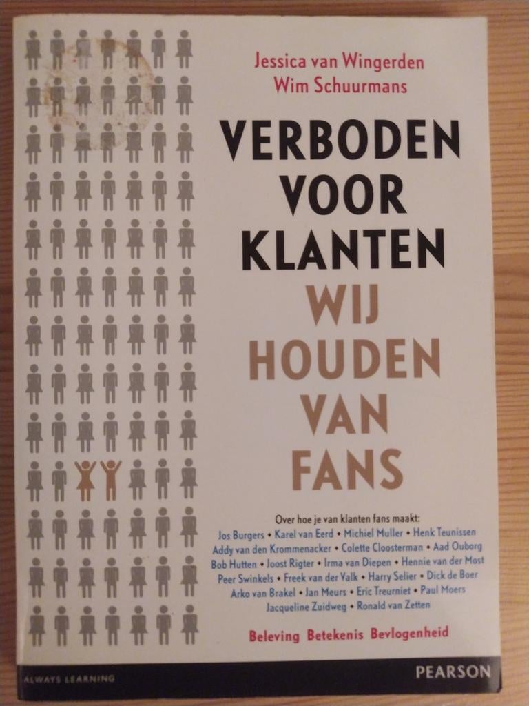 Verboden Voor Klanten, Wij Houden van Fans - Jessica van Win, Ophalen of Verzenden, Zo goed als nieuw, Economie en Marketing, Jessica van Wingerden, Wim Schuurmans