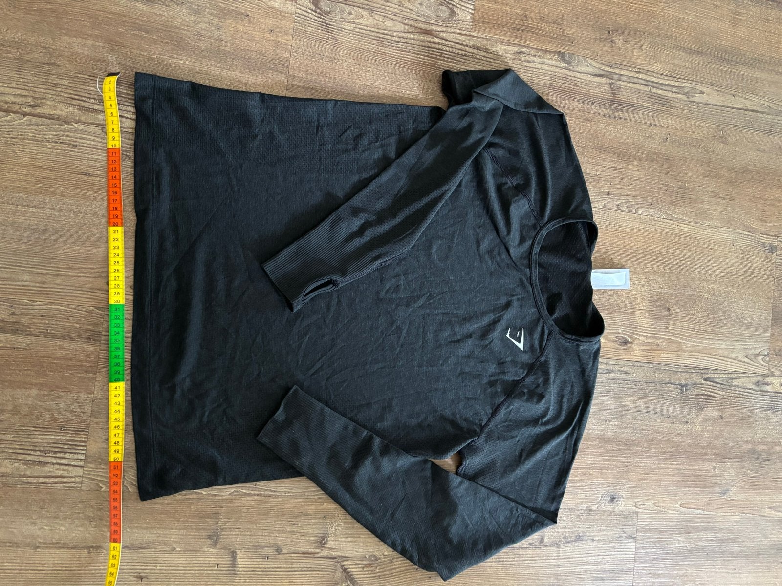 Gymshark Vital Seamless 2.0 Light Long Sleeve Top Zwart, Zwart, Maat 42/44 (L), Nieuw, Ophalen of Verzenden