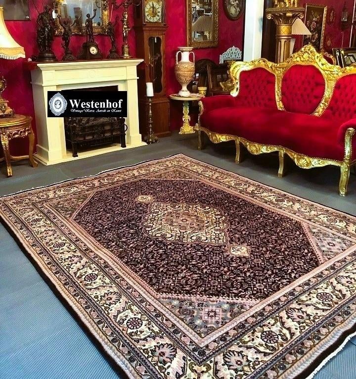 Perzisch tapijt handgeknoopt Bidjar Oosters vloerkleed wol,, Gebruikt, Bruin, Verzenden, 200 cm of meer