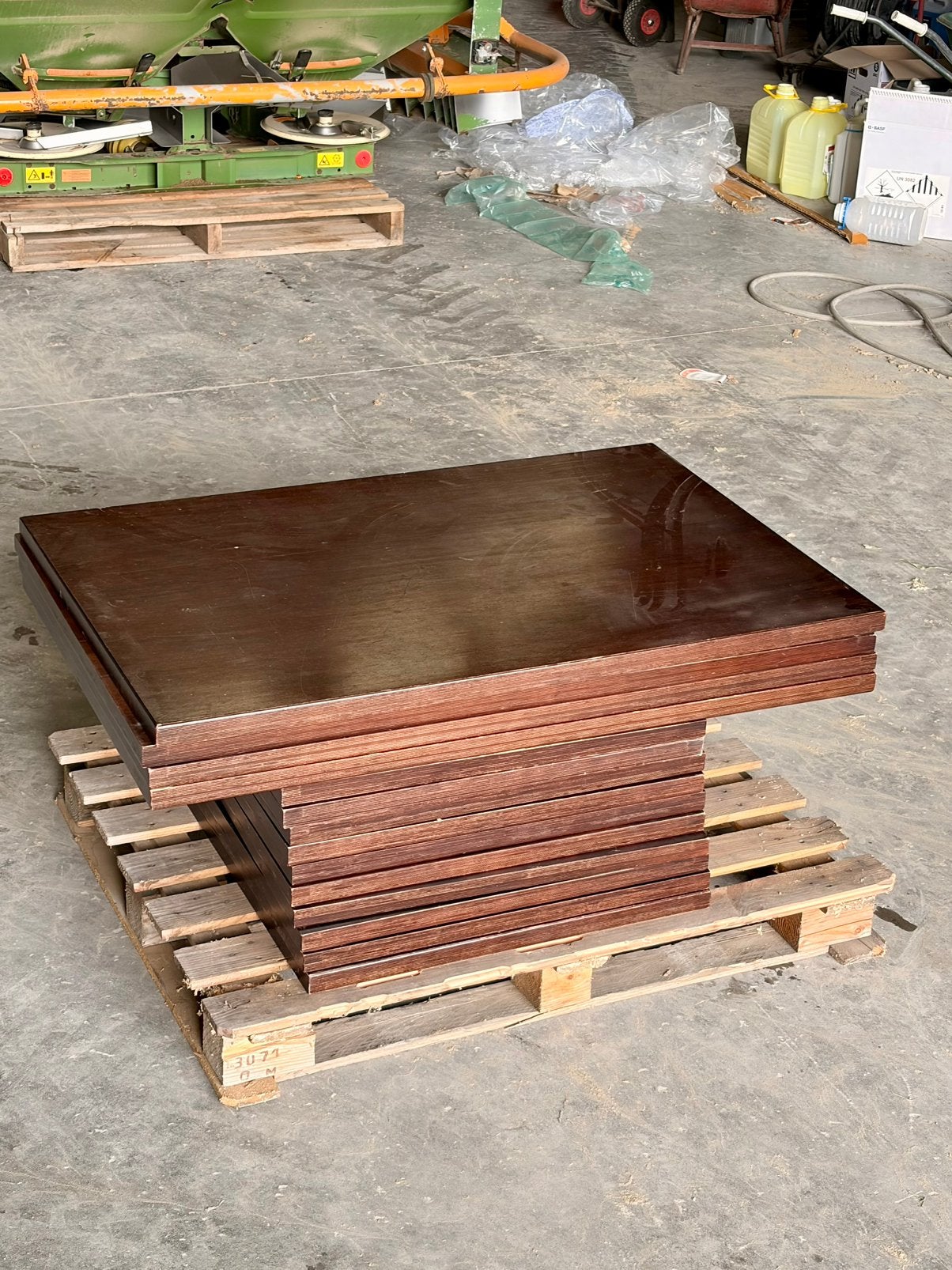 Horeca tafelbladen donker hout 70x80 cm en 120x80 cm, Huis en Inrichting, Tafels | Salontafels, Gebruikt, Minder dan 50 cm, 50 tot 100 cm