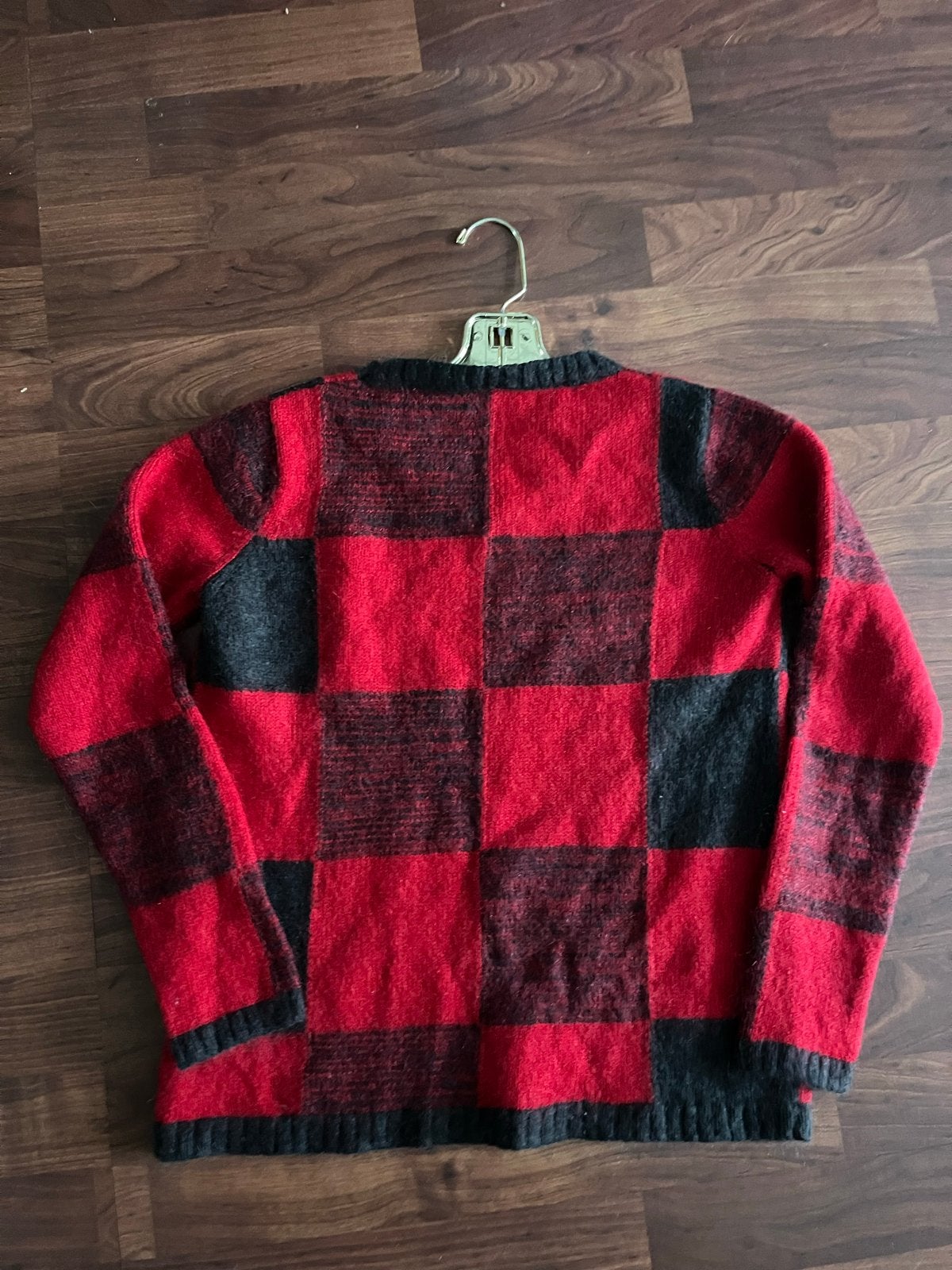 CINQUE Rood Zwart Geruite Trui Maat 40, Kleding | Dames, Truien en Vesten, Ophalen of Verzenden, Zo goed als nieuw, Maat 38/40 (M)