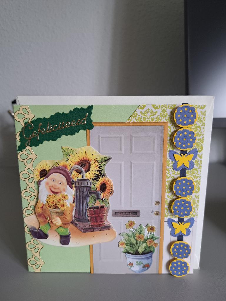 3 d kaart gefeliciteerd nr 11, Ophalen of Verzenden, Nieuw, Man of Vrouw