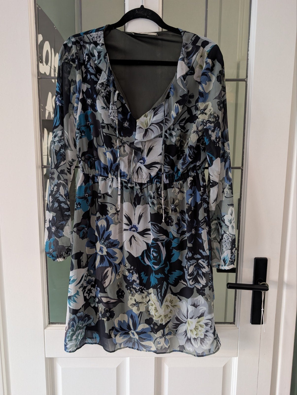 Monari jurk met bloemenprint, maat 38/40 (M), Kleding | Dames, Maat 38/40 (M), Ophalen of Verzenden, Zo goed als nieuw, Boven de knie