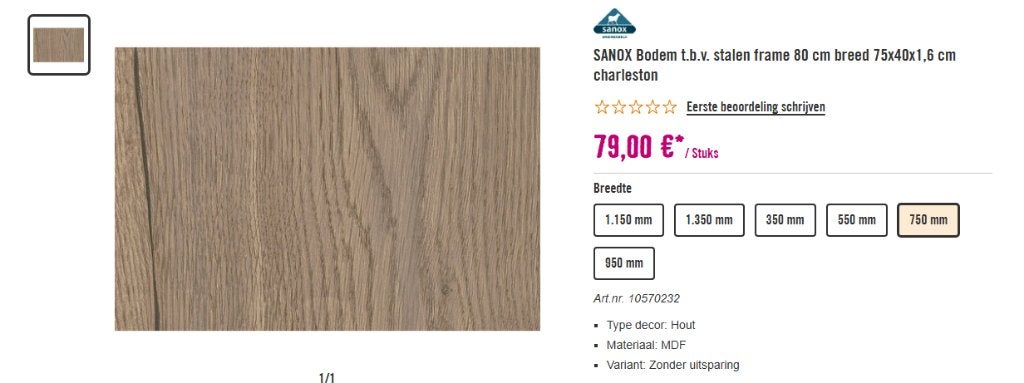 Luxe badkamermeubel Frozen 3D charleston 80 cm breed, Huis en Inrichting, Ophalen, Nieuw, 50 tot 100 cm, Minder dan 100 cm