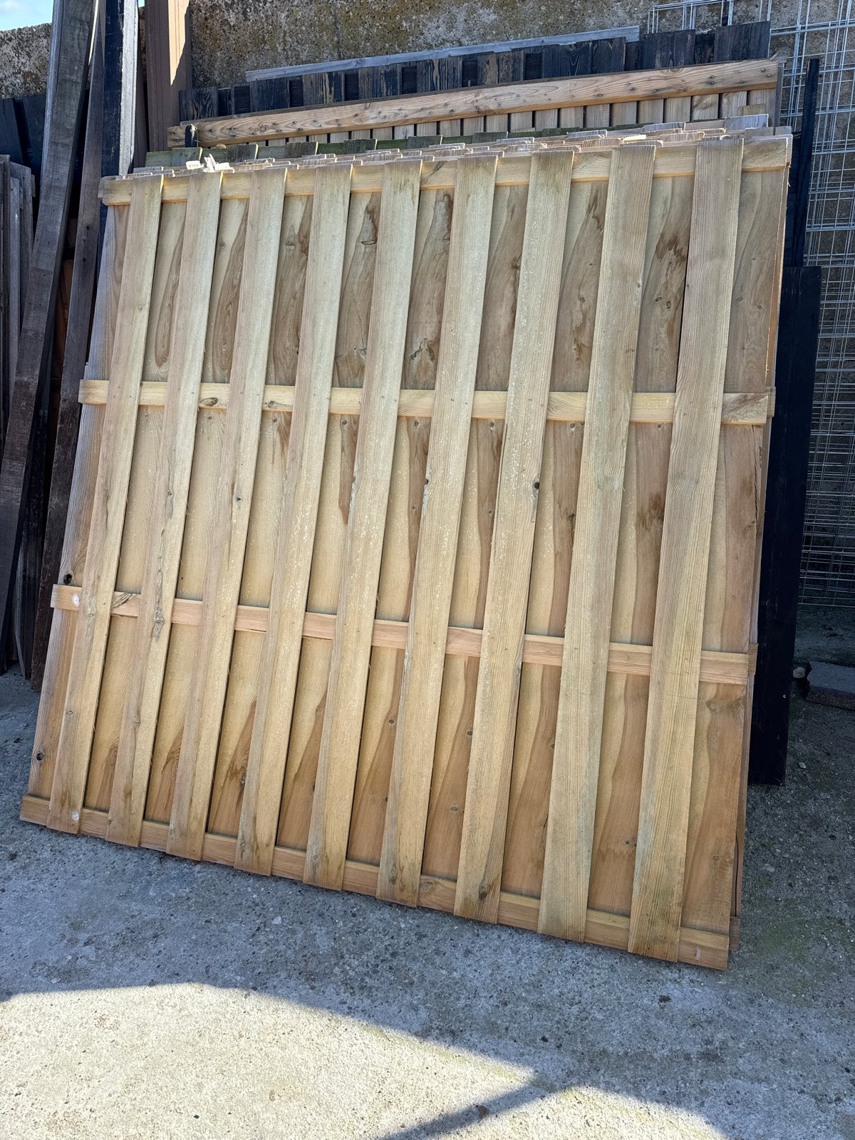 Waaibomen schuttingen 7 x 1.8 bij 1.8, Tuin en Terras, Schuttingen, Ophalen, 1 tot 2 meter, 6 meter of meer, Zo goed als nieuw